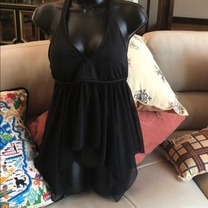 Brand New Halter Tankini Top with sheer coverage